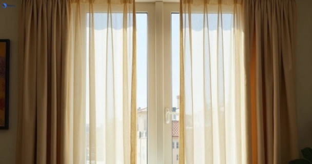 Dull dusty drapes in cornubia before professional cleaning